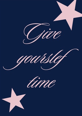 Hoodie: Give yourself time
